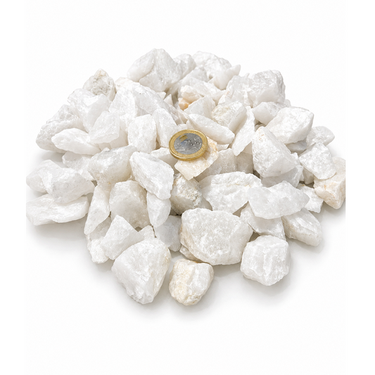 CUARZO BLANCO ALMENDRA - 25 KG